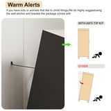 Baborokic Metal Wardrobe Cabinet,71 Armoire Wardrobe Closet with Drawers and Hanging Rod,Metal Armoire with Adjustable Shelves for Closet,Bedroom,Farmhouse Storage Cabinet with Drawer(Black) Baborokic