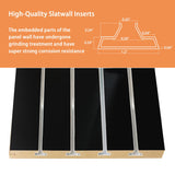 HUZJIEHUI 48 x 48 Slatwall Panels (Black) HUZJIEHUI