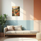 2 Pack Paint by Numbers Kit for Adults - Landscape Flowers Sunset Paint by Number for Beginner DIY Adult Paint by Number Kits on Canvas,Oil Number Painting Kits for Home Decor 12x16 inch Kaixine