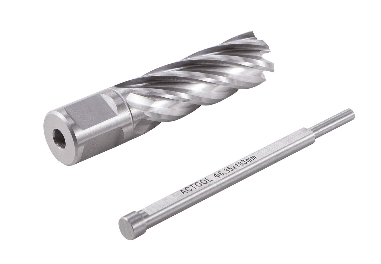 ACTOOL 3/4" Diameter × 2" Depth of Cut HSS ANNULAR Cutter with 3/4'' Weldon Shank ACTOOL