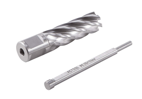 ACTOOL 3/4" Diameter × 2" Depth of Cut HSS ANNULAR Cutter with 3/4'' Weldon Shank ACTOOL