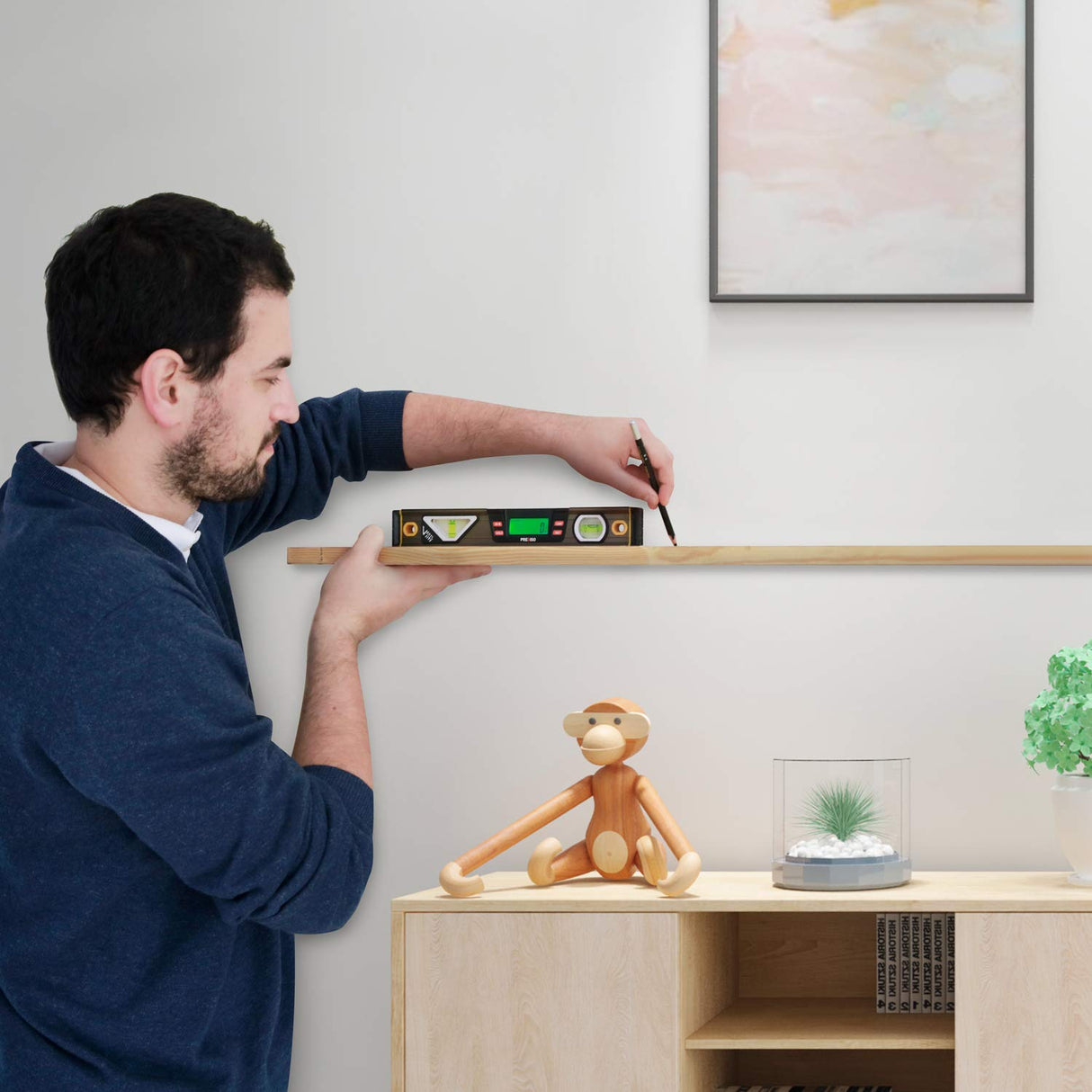 PREXISO Digital Level, 11.5'', Angle Slope with LCD Display, 360° Electronic Bubble Inclinometer, Vertical & Horizontal Spirit Bubble for Construction Carpenter Craftsman Renovation Home Professional Prexiso