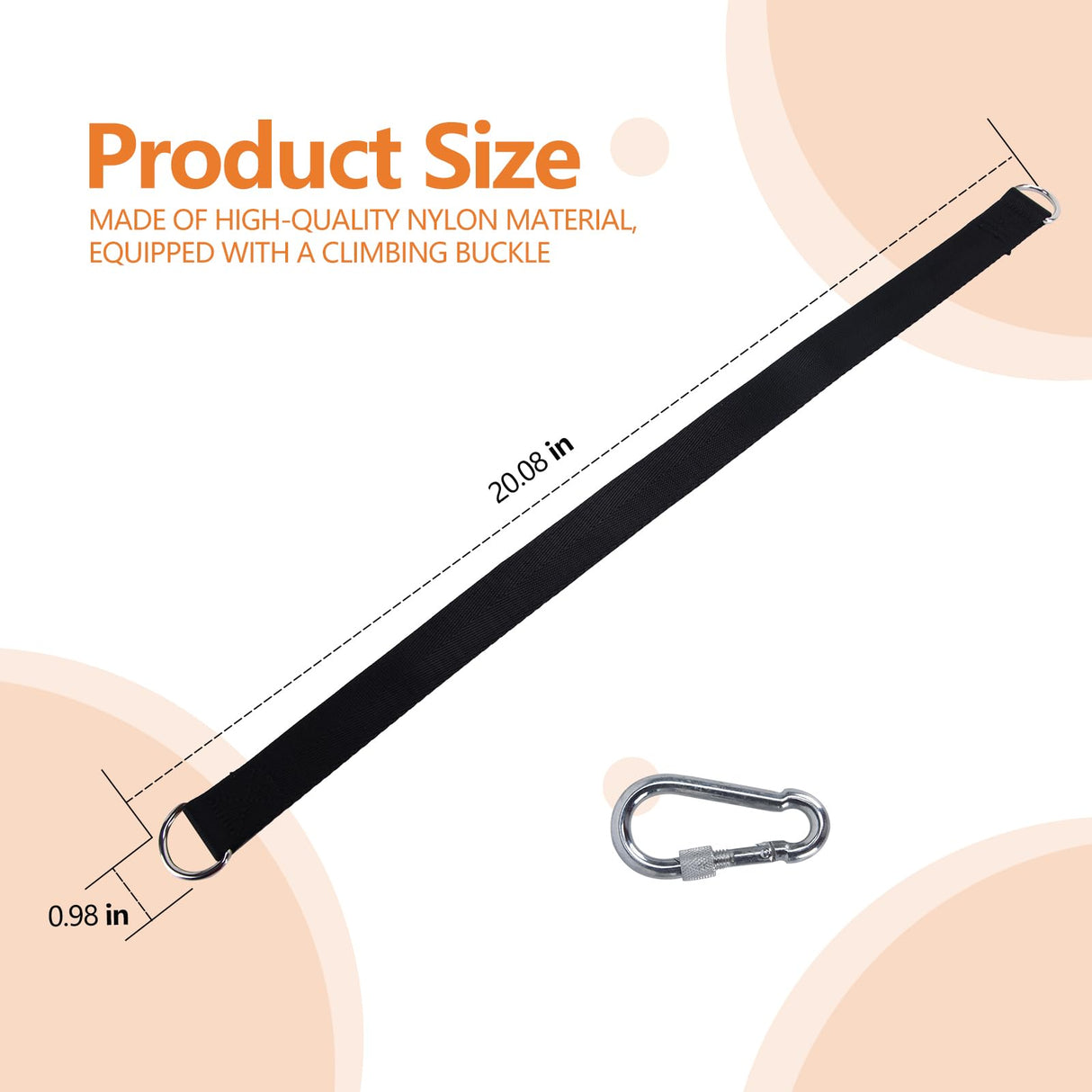 ChengFu Heavy Bag Hanger, Punching Bag Hanger, Heavy Bag Mount, Punching Bag Stand for Heavy Bag, Heavy Bag Strap Hanger for Home Gym Training Workout (1 pcs) ChengFu