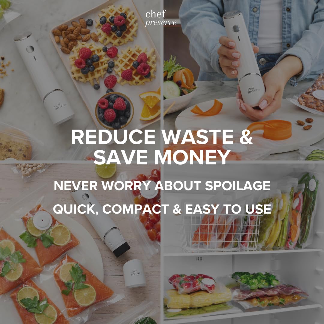 Chef Preserve Vacuum Sealer (Vacuum Sealer + 30 Bags) Chef Preserve