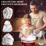 TECEUM Hand Casting Kit – Unique Gift for Babies & Adults – Ideal DIY Gift for Your Loved Ones, Couples, Family – For Wedding, Anniversary, Baby Shower, Mother’s Day, Christmas – Romantic Gifts – Kit1 TECEUM