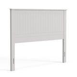 Glenwillow Home Wainscott Wood Panel Headboard in White - Queen Size Glenwillow Home
