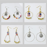 XKCWXY 483Pcs Earring Making Kit with Beading Hoop Earring Finding Component Accessories,Earring Hooks,Jump Rings,Earring Backs for Jewelry Making DIY Craft XKCWXY