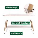 Modern Coffee Table for Living Room,Solid Wood Coffee Table with Storage Shelf,Oval Center Table Wooden Accent Cocktail End Table for Home Office Small Apartment(31.5" W, Brown) topjia