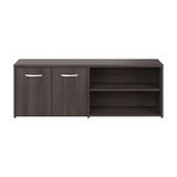 Bush Business Furniture Studio C Low Storage Cabinet with Doors and Shelves, Storm Gray (SCS160SG) Bush Business Furniture