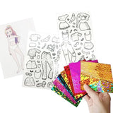 Foil Transfer Art, Fashion Studio Foil Fun, No Mess Art for Kids, DIY Creative Activity, Gifts for Girls and Boys Ages 6,7,8,9,10 Travel Toys Generic