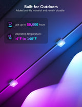 Govee Permanent Outdoor Lights, Smart RGBIC Outdoor Lights with 75 Scene Modes, 150ft with 108 LED Christmas Lights, IP67 Waterproof for Christmas Decorations, Work with Alexa, Google Assistant, White Govee