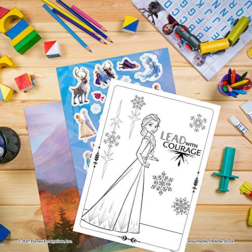 Disney Frozen 2 Create-a-Scene Sticker Pad and Sticker Scenes 46033, Multicolor Disney