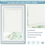 LEVOLOR Basics Cordless Fabric Roller Shade, Easy to Install Blackout Shades for Windows, Neutral White, Fits up to 21” Width and 72” Length, Home Solution for Any Space or Room Decor LEVOLOR