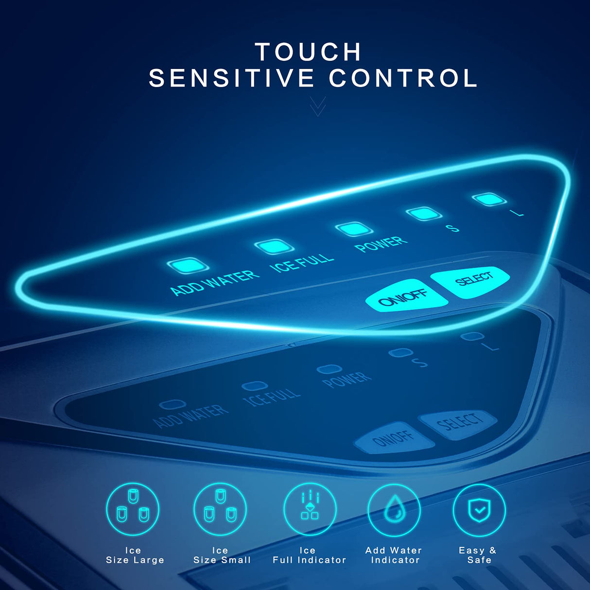 Ice Makers Countertop, Self-Cleaning Function, Portable Electric Ice Cube Maker Machine, 9 Pellet Ice Ready in 6 Mins, 26lbs 24Hrs with Ice Bags and Scoop Basket for Home Bar Camping RV(Black) FZF