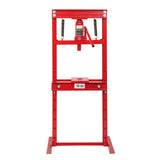 TUFFIOM 12-Ton Hydraulic Shop Press with Press Plates, H-Frame Garage Floor Press, Adjustable Working Table Height, 24.8”L x 15.35”W x 51.4”H TUFFIOM