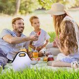 WACAR Sublimation Blanks Neoprene Lunch Bag, Reusable Insulated Lunch Box, Carry Case Handbags with Zipper for Adults Work Outdoor Travel Picnic WACAR