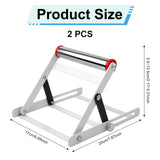 2pcs Adjustable Cutting Machine Support Frame, Foldable Height Adjustable Cutting Machine Table Saw Stand, Height Adjustable Range 2.17-5.31 Inch PEUTIER