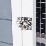 Good Life Two Floors 62" Wooden Outdoor Indoor Roof Waterproof Bunny Hutch Rabbit Cage Guinea Pig Coop PET House for Small to Medium Animals with Stairs and Cleaning Tray PET537 GOOD LIFE USA