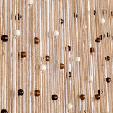 BECHAEO Macrame Beaded Curtain Boho Handmade Cotton Door String Curtain for Doorway Window Wooden Beads Hanging Hippie Room Divider Closet Bedroom Privacy Decor, 2 Panels 79" x 35" BECHAEO