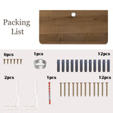 Pmnianhua Wall Mounted Desk,31'' Wall Mounted Drop Leaf Table,Drop Down Table,Folding Table,Fold Down Wall Desk,Floating Desk for Wall Laundry Room Bar Home Office Small Space(Walnut) Pmnianhua