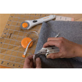Fiskars Crafts Essentials 5-Piece Set - 45mm Blade Rotary Cutter for Fabric, Self Healing Cutting Mat, and Sewing Ruler - Craft Supplies - White/Gray Fiskars