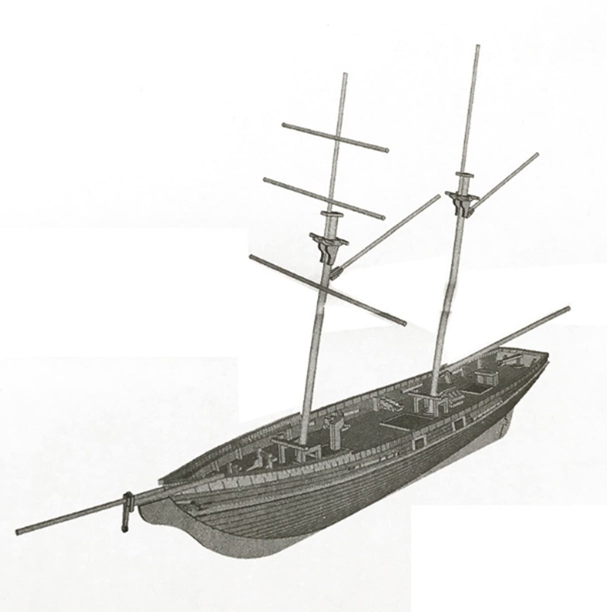 HAPYLY Scale DIY Hobby Wooden Ship Science Equipmen Assembly Model Boat Kits Sailing Boat Kit Decor Toy Gift (1:70) HAPYLY