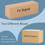 LUXOAK 80" Fireplace TV Stand, Modern High Gloss Finish Media Console with 40" Electric Fireplace, Open Storage Entertainment Center for TVs Up to 90" with LED Lights, Black LUXOAK