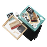 Luckies Screen Printing Kit - Craft Supplies for Adults - Screen Printing Machine - Art Supplies - Starter Kit with Guide - Make Your Own Tshirt Stencil & Print Ink - DIY T Shirt - Reusable Vinyl Luckies of London Ltd