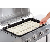 Ceramic Grill Tile Kit Upgrade to Radiant Heat Compatible with Any Gas Grill Easy to Install Enhance Grill Area and Flavor in Foods Replaces Lava Rocks and Briquettes by Easylife Tech BBQ King Grill Tiles