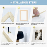 Falling in Art 16x20 Inch DIY Canvas Stretcher Bars, Canvas Framing Kit, Wood Stretcher Frames for Oil Paintings, Paint by Numbers, and Posters Falling in Art