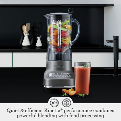 Breville BBL620SIL1AUS1 The Fresh & Furious Food_Blender, 50oz, Silver