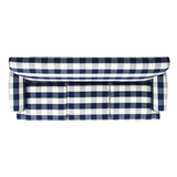 Jennifer Taylor Home Alana Lawson Three-Cushion Tightback Sofa, Blue Lattice Woven Jennifer Taylor Home