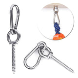 Heavy Duty Hammock Hanging Kit - 1400 LBS Capacity, Stainless Steel Hooks & Carabiners for Indoor/Outdoor Hammocks, Yoga Swings & Chairs Cyfie