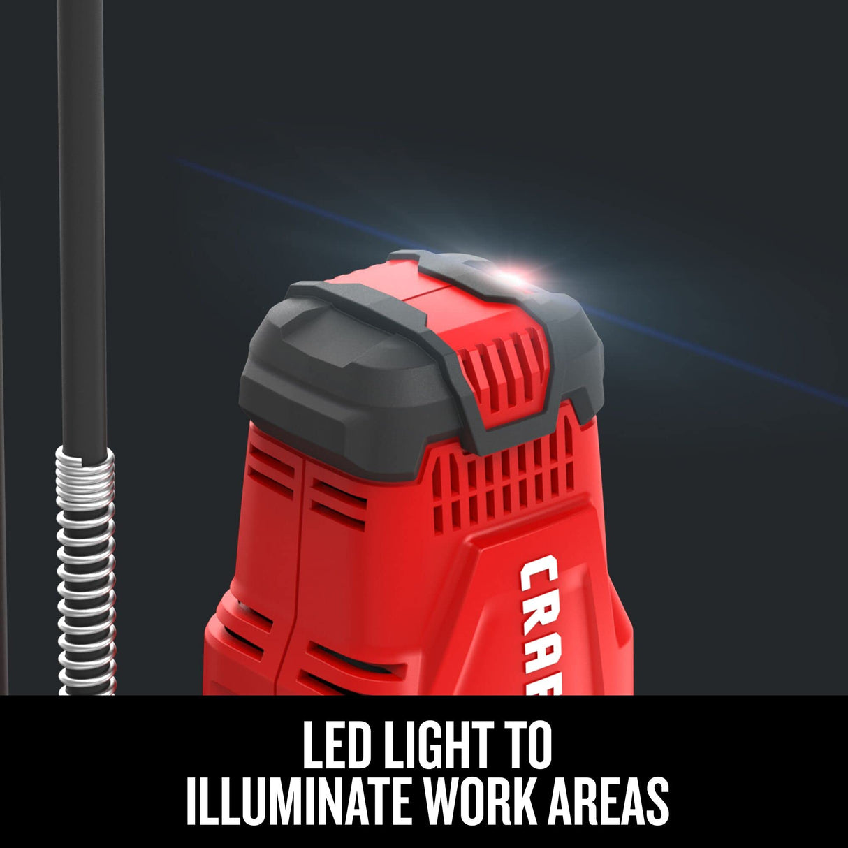 CRAFTSMAN V20 Grease Gun, Cordless, 40" Hose, 10,000 Max PSI, Bare Tool Only (CMCGG001B) CRAFTSMAN