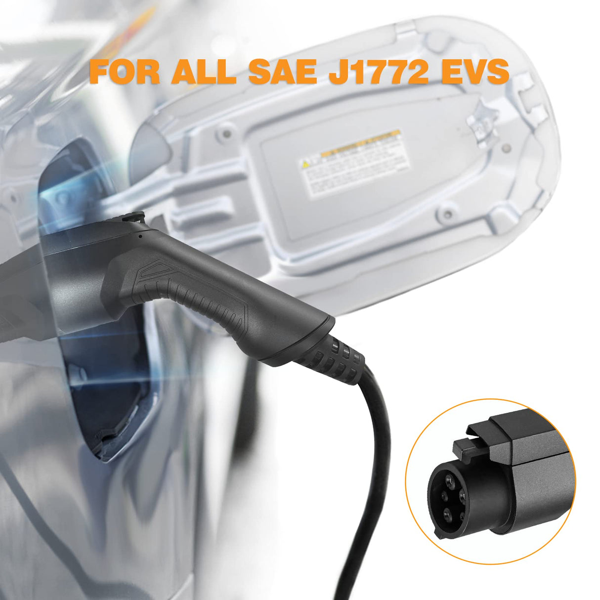 MUSTART 40 Amp Level 2 Portable EV Charger Charging Cable Station, Electric Vehicle Charger Plug-in EV Charging Station with All J1772 EV Cars (240 Volt, 25ft Cable, NEMA 14-50) MUSTART