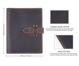 Robrasim Handmade Leather Sketchbook Cover, Leather Artist Sketch Pad Cover for 5.5" x 8.5" Sketchbook, Drawing Book and Pencil Case, Journal Notebook Portfolio, Artis Gifts-Coffee Robrasim