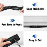 ToLanbbt 10FT Garage Door Seals Bottom Rubber 0.19" P Bulb Bottom Weather Seal, Overhead Garage Door Seal Replacement Weather Stripping (10 FT, Black) ToLanbbt