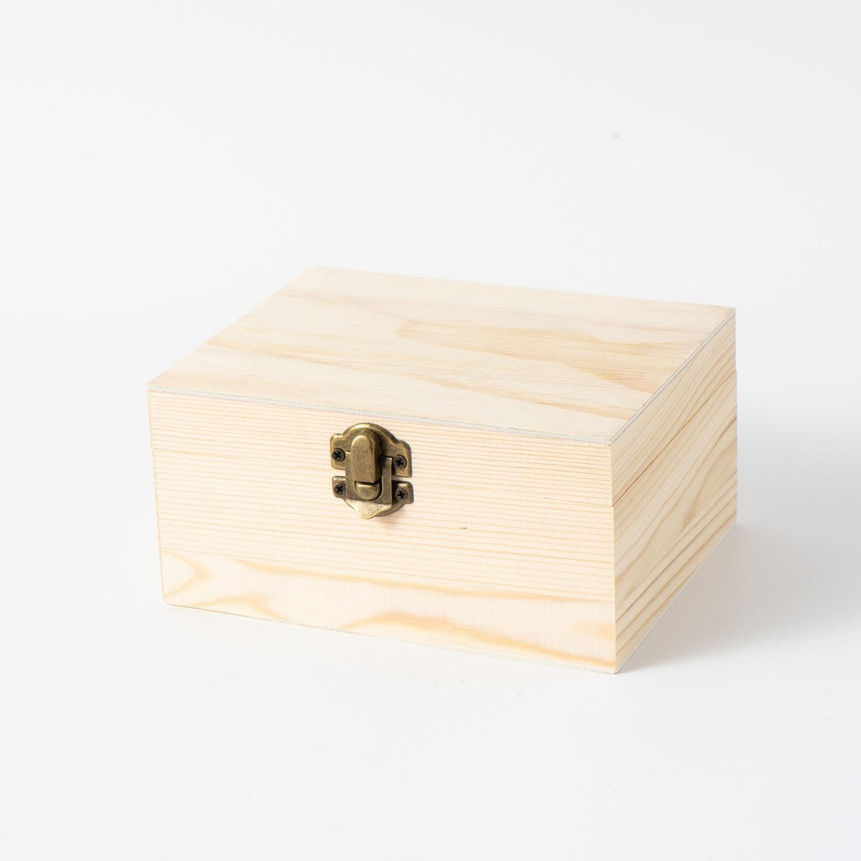 Xhqsulsclac 2PCS Unfinished Wooden Jewelry Box (5.9x4.7x2.9 in) Natrural Wood Surface Chest With Glass Mirror Small 1 Drawer (2) Xhqsulsclac