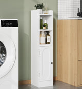 Hawkrown 67" Tall Bathroom Storage Cabinet with Lights, Slim Narrow Bathroom Cabinet Organizer with Doors and Adjustable Shelves, Tall Cabinet for Small Space, Living Room (31.5" Tall) Hawkrown