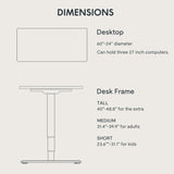 FLEXISPOT Standing Desk 3 Stages Dual Motor Electric Stand Up Desk 60x24 Inch Whole-Piece Board Height Adjustable Desk Electric Sit Stand Desk(White FLEXISPOT