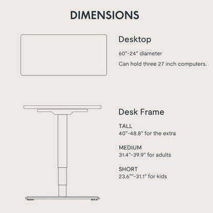 FLEXISPOT Standing Desk 3 Stages Dual Motor Electric Stand Up Desk 60x24 Inch Whole-Piece Board Height Adjustable Desk Electric Sit Stand Desk(White - WoodArtSupply