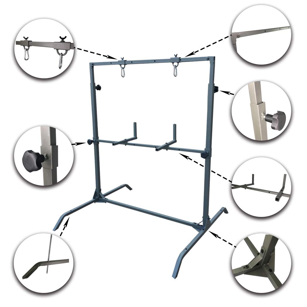 Highwild Archery Target Stand for Bag Targets Block Cube Foam - Larger Range - Multi-Function - Flexible - Durable Highwild
