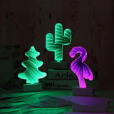 3D Mirror Night Light,Infinity Mirror Tunnel Light,Tunnel Light and Mirror,Desktop Lamp Party Home Decor LED Night Light (Heart-Shaped) HUH