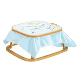 PATIKIL 9.4" x 8.7" Square Embroidery Hoop Stand, Adjustable ABS Plastic Cross Stitch Stand Hands-Free 2-Tier Embroidery Hoop Holder Punch Needle Frame for Sewing Arts Needlework, Khaki PATIKIL