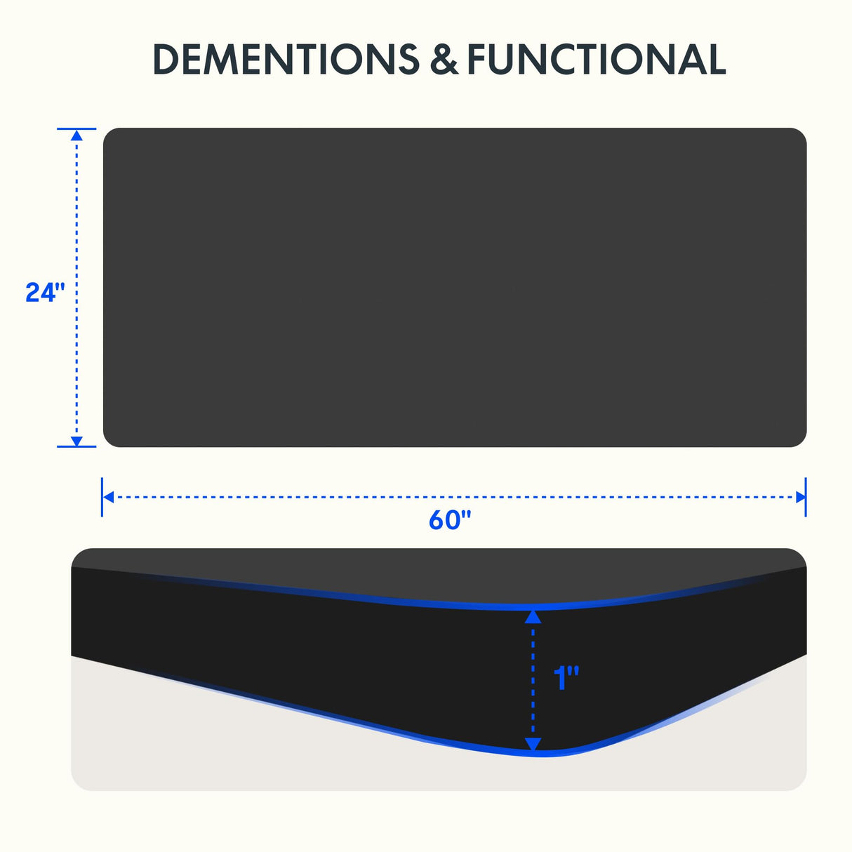 FLEXISPOT One-Piece Electric Standing Desk, 60 x 24 Inches Adjustable Desk with Seamless Desktop, Memory Controller Height Adjustment (Black Frame + Black Desktop, 2 Packages) FLEXISPOT