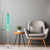 Kyzfy 47.5-Inch Liquid Motion Lamp,Magma Lamp, Mood Relaxation Light，Suitable for Home Decoration,Office Decoration, Cafes,Bars,Etc (Blue Water Green Wax, 47.5 inches) Kyzfy