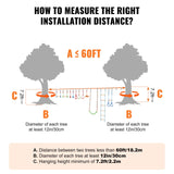 VEVOR Ninja Warrior Obstacle Course for Kids, 2 x 60 ft Weatherproof Slacklines, 500lbs Weight Capacity Monkey Line, Outdoor Playset Equipment, Backyard Toys Training Equipment Set with 14 Obstacles VEVOR