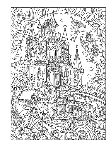 Creative Haven Magical Fairies Coloring Book (Adult Coloring Books: Fantasy) Dover Publications