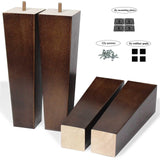 AORYVIC Wood Furniture Legs 10 inch End Table Legs Square Couch Legs Set of 4 Mid-Century Modern Replacement Legs for Armchair Recliner Coffee Table Dresser Sideboard AORYVIC