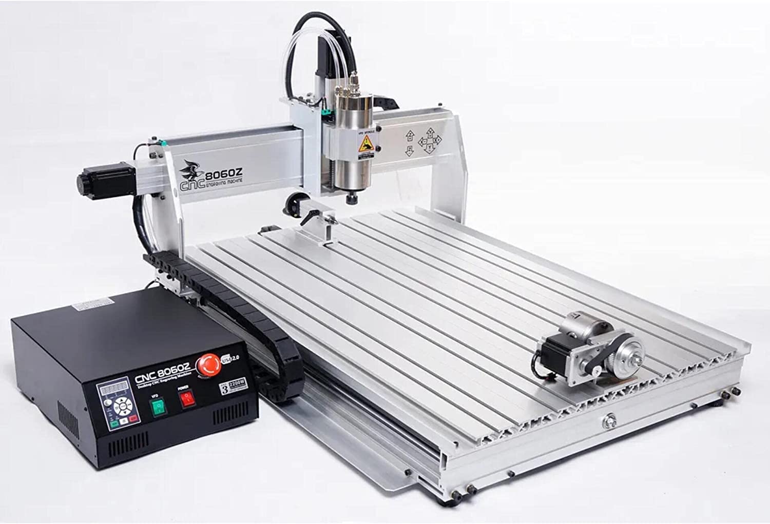 US Stock! USB Port 8060 2.2KW CNC Router/CNC Engraving milling and Drilling Carving Machine + Limit Switch CNC Engraver - WoodArtSupply